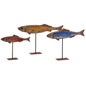 Photo DAN289S : Set of 3 MDF fishes