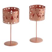 Photo DBO2280 : Christmas candle holder with foot
