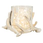 Photo DBO2781V : Aluminium deer candle holder