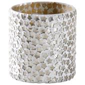Photo DBO2900V : Glass candle holder with stars