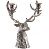 Photo DBO3220 : Aluminium deer head candle holder