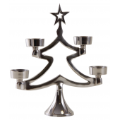 Photo DBO3240 : Sapin porte bougie en aluminium H30