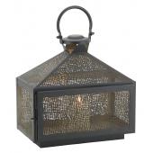 Photo DBO3720 : Lacquered metal lantern 2 candles