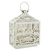 Photo DBO3740 : Rectangular lacquered metal lantern