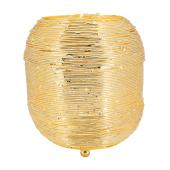 Photo DBO3771 : Gold color metal candle holder