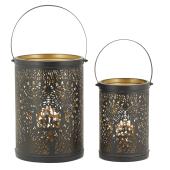 Photo DBO426S : Black metal lanterns 
