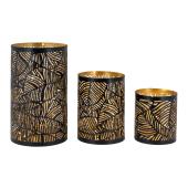 Photo DBO427S : Black metal candle holder