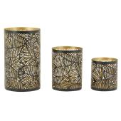 Photo DBO427S : Black metal candle holder
