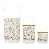 Photo DBO479S : Set of 3 lacquered candle holders