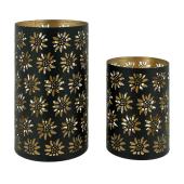 Photo DBO481S : Lacquered metal candle holders