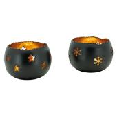 Photo DBO4830 : Lacquered metal candle holders
