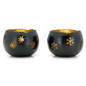 Photo DBO4830 : Lacquered metal candle holders
