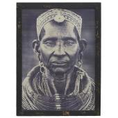 Photo DCA2680 : Wooden frame - African man