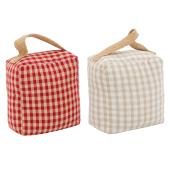 Photo DMA1880 : Gingham cotton door wedge