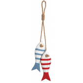 Photo DMO1610 : Hanging wooden fishes 