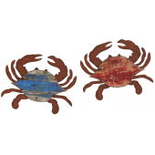 Photo DMU1810 : Décoration murale crabe rouge et bleu