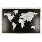 Photo DMU2140 : Wood and metal world map