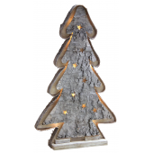 Photo DNO1551 : Whitewashed birch wood fir with leds