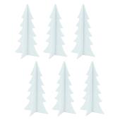 Photo DNO207S : Set of 6 felt Christmas trees