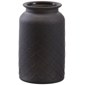 Photo DVA1620V : Matte black glass vase