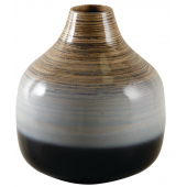 Photo DVA1660 : Vase boule en bambou laqué