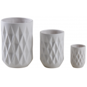 Photo DVA167SV : Matt white ceramic vases