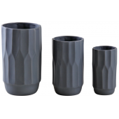 Photo DVA168SV : Matt grey ceramic vases