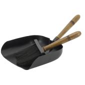 Photo GCH2630 : Set of showel and brush set in black metal