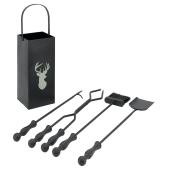 Photo GCH278S : Serviteur de cheminée 4 accessoires.