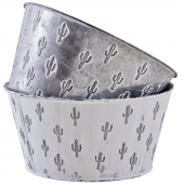 Photo GCO4100 : Patinated metal basket Cactus