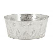 Photo GCO4220 : Round galvanized metal basket Christmas Tree