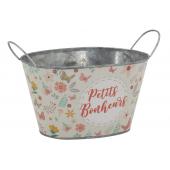 Photo GDA1090 : Oval metal basket - Petits Bonheurs