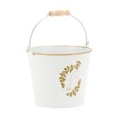Photo GSE1603 : White lacquered metal floral containers