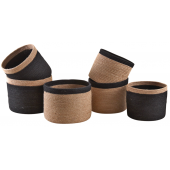 Photo JCP390S : Cache-pot rond en jute