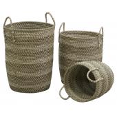 Photo KLI315S : Seagrass laundry baskets