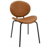 Photo MCH1733 : Camel imitation leather and metal chair