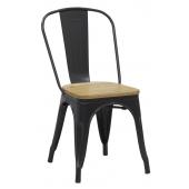Photo MCH1840 : Industrial metal and wood chair
