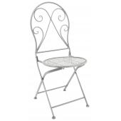 Photo MCT1240 : Grey metal foldable chair
