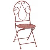 Photo MCT1260 : Red metal folding chair