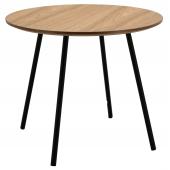 Photo MTB1791 : Table basse ronde en bois naturel et métal