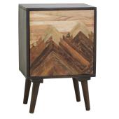 Photo MTN1290 : Mango wood and acacia wood nightstand