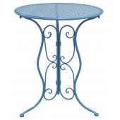 Photo MTT1280 : Table pliante en métal bleu