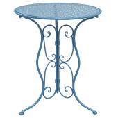 Photo MTT1280 : Blue metal folding table