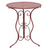 Photo MTT1300 : Red metal folding table