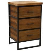 Photo NCM3550 : Recycled wood and metal chest of drawers