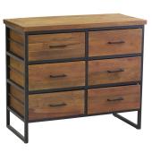 Photo NCM3560 : Recycled wood chest of drawers