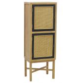 Photo NCM3590 : Mango wood and rattan chest of drawers