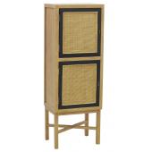 Photo NCM3590 : Mango wood and rattan chest of drawers