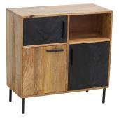 Photo NCM3700 : Natural and stained mango wood chest of drawers