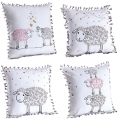 Photo NCO2480 : Cotton cushion Sheep